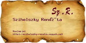Szihelszky Renáta névjegykártya